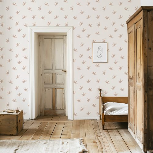 Papier-peint dessiné pour Lilipinso, marque de décoration pour enfant