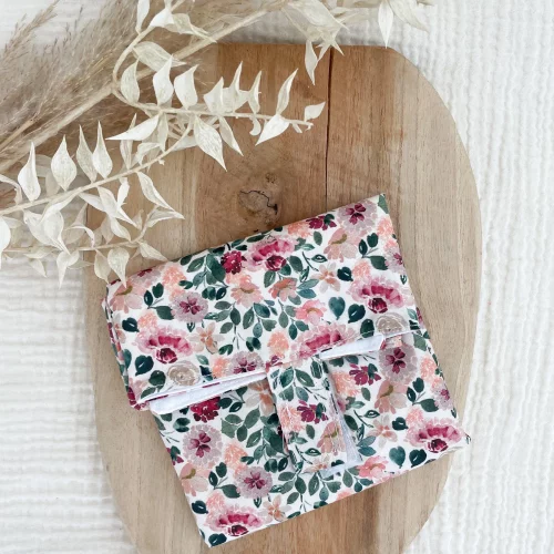 Accessoires pour maison en tissu - motif aquarelle pour Les Cotons de Romane